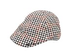 Ben Sherman Mens Spring Dogtooth Flat Cap Multicoloured