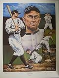 Ty Cobb unsigned Detroit Tigers 18x24 Lithograph