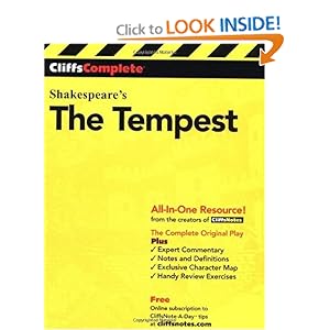 The Tempest (Cliffs Complete) Matthew C. Hansen, William Shakespeare