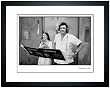 Johnny Cash and June Carter Cash in the Studio, 1975 - Fine Art Print Johnny Cash and June Carter Cash in the Studio, 1975 - Fine Art Print