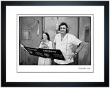 Johnny Cash and June Carter Cash in the Studio, 1975 - Fine Art Print