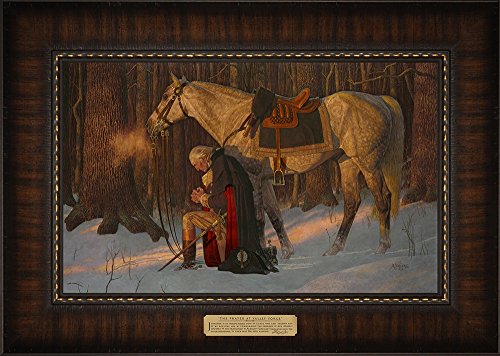 The Prayer At Valley Forge - Arnold Friberg - Framed Textured Lithograph