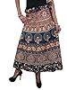Blue Wrap Skirt Colorful Printed Cotton DESIGNER NEW Wrap Around Skirt Gift