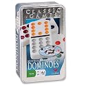 Collectors Double 12 Colour Dot Dominoes In Tin