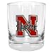 Nebraska Cornhuskers NCAA Double Rocks Glass