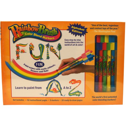 Rainbow Brush Alphabet Marker Kit As seen on TV