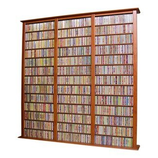 Media Storage Tower-Tall Triple cherry On Sale