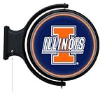 Illinois Fighting Illini Rotating Sign Neon Bar Light
