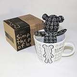 SYNC - [Black Clock] Stuffed Bear Mug (3.3 inch height)