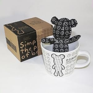 SYNC - [Black Clock] Stuffed Bear Mug (3.3 inch height) by 