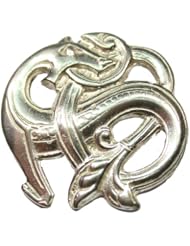 Sterling Silver Scandinavian Norse 2 Serpent Brooch/Pin