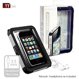 TTsims - Ultimate Hard Protection 10M Waterproof Case for iPhone 4S with 3.5mm Headphone Jack (also fits iPhone 4 / 3G / 3GS / iPod Touch)