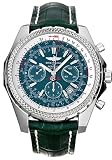 Breitling Bentley Motors Mens Automatic Watch Chronograph Stainless Steel Green Dial on Green Leather Strap A2536212 L505 752P Breitling Bentley Motors Mens Automatic Watch Chronograph Stainless Steel Green Dial on Green Leather Strap A2536212-L505-752P