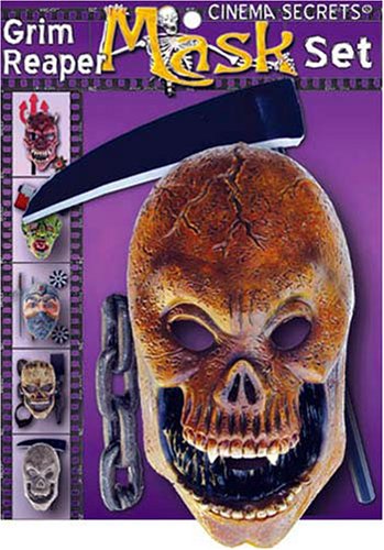 Teen Grim Reaper Costume Accessory Kit with Mask, Sickle and Chain