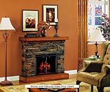 Flagstone Stacked Stone Electric Fireplace Classic Flame 23WM912STSB-118 Flagstone Stacked Stone Electric Fireplace Classic Flame 23WM912STSB-118