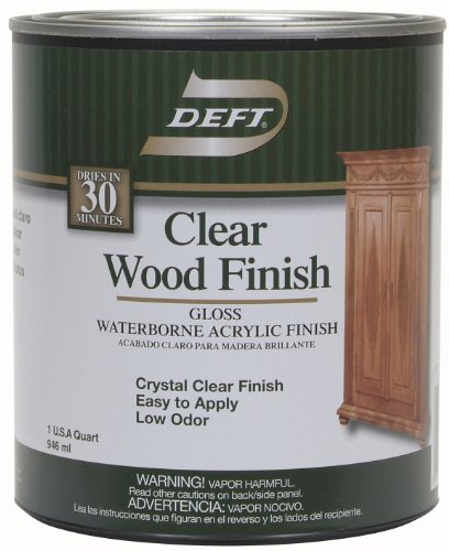 Deft Inc 1 Quart finition brillante - base d'eau Clear Wood 107-04 Deft Inc 1 Quart finition brillante - base d'eau Clear Wood 107-04