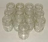 Vintage Embossed Fruit Design Canning Jars (1 Pint)