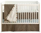 JJ Cole 4 Piece Crib Bedding Set in Blue Mod
