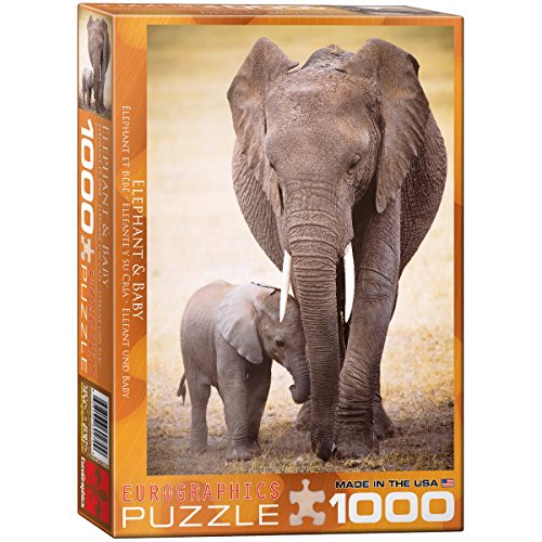 Eurographics Elephant and Baby 1000-Piece Puzzle