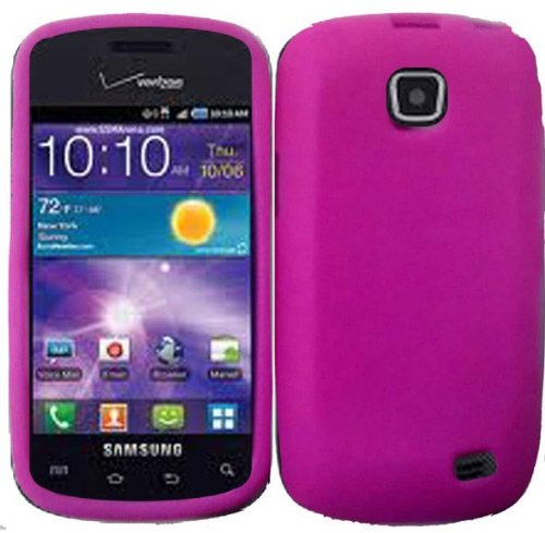 Silicone Jelly Skin Case for Straighttalk Samsung Galaxy Proclaim S720C - Hot Pink