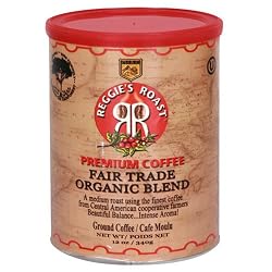 Reggie's Roast Organic, Fair Trade Ground Coffee, 12-Ounce Cans (Pack of 3)
