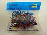 100% Silicon Dog Theme 1 Rubber Bandz Band Wristband