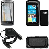 iNcido Brand HTC Surround T8788 Combo Rubber Black Protective Case Faceplat ....