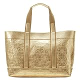 トリーバーチ　TORY BURCH　METALLIC EMBOSSED BEACH TOTE　トートバック 並行輸入品