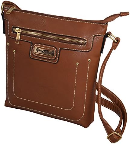 Patzino Exclusive Fashion Collection, Faux Leather Women's / Girls Cross Body Bag (Camel)