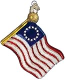 Old World Christmas Old Glory Glass Ornament