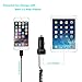 Saxhorn 4.8A Lightning iPhone Car Charger for Apple iPhone 6S, 6S Plus, SE, 6, 5, 5S, 5, iPad - Black