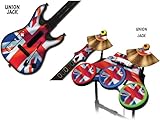 Protective skins for Guitar Hero 4 "World Tour" Guitar and Drum Set - fits  ....
