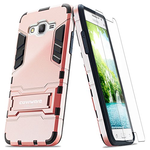 COVRWARE® Samsung Galaxy Grand Prime Case - [Slim Series] Armor Protective Case [Kickstand] [Slim Fit] [Screen Protector]- Rose Gold (CW-G530-SL13)