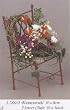 Miniature Flower Chair by Reutter Porcelain
