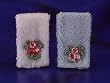 Miniature Set of 2 Towels with Floral Applique