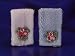 Miniature Set of 2 Towels with Floral Applique