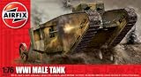 Airfix A01315 WWI Male Tank 1:76 Scale Military Vehicle Series 1 Model Kit