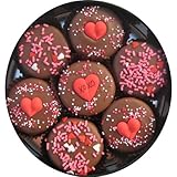Dark Chocolate Dipped Oreos Decorated with Hugs and Kisses 7 Oreo Assortment