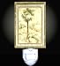 Bamboo Framed Look Palm Tree Decorative Night Light