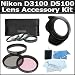 52mm Bundle Lens Accessory Kit For Nikon D3100 D5100 Digital SLR Camera Which Have Any Of These (18-55mm, 55-200mm, 50mm) Nikon Lenses Includes 52mm 3pc High Resolution Multi Coated Filter Kit + 52mm Lens Hood + 4pc +1 +2 +4 +10 52mm Close Up Filter Set