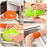 LuxBene(TM) キッチンツール多機能シリコーンキッチンバスケットライス洗濯野菜を排出し、フルーツバスケット電子レンジ皿カバー新D1