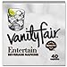 Vanity Fair Entertain Beverage Napkin, 40 count, White Cocktail Paper Napkin