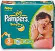 Pampers - Baby Dry - Couches Taille 3 Midi (4-9 kg) - Pack �conomique 1 mois de consommation x198 couches