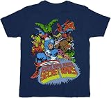  : Marvel Comics Super Heroes Secret Wars Navy T-shirt Tee