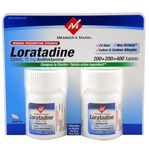 Member's Mark - Loratadine 10 mg, 400 Tablets (Compare to Claritin)