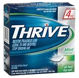 Thrive Nicotine Polacrilex Gum, 4 mg, 100-Count Box