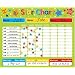 Magnetic Reward/Star Chart suitable for upto 3 children. Rigid board 40 x 30cm with hanging loop