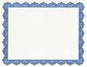 Optima Blue Certificates with Seals, 8.5"x11", 25/pack