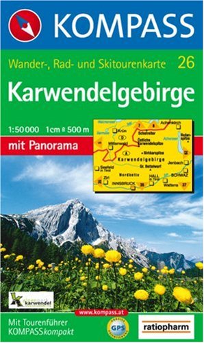 City Travel Guides Discounted  Bücher : Kompass Karten, Karwendelgebirge: Wander-, Rad- und Skitourenkarte