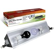 R-Zilla SRZ100011634 Incandescent Dual Bulb Reptile Fixture, 20-3/4-Inch, Black

